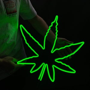 Insegna al neon marijuana / insegna al neon divertente / neon foglia di marijuana / insegna led marijuana / arte marijuana / luce marijuana / decorazione murale marijuana