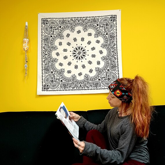 White Tapestry Bandana 1 PACK 35x35 Etsy