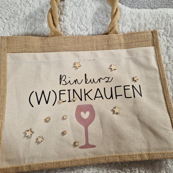 personalisierte Jutetasche, Einkaufstasche, mommy bag