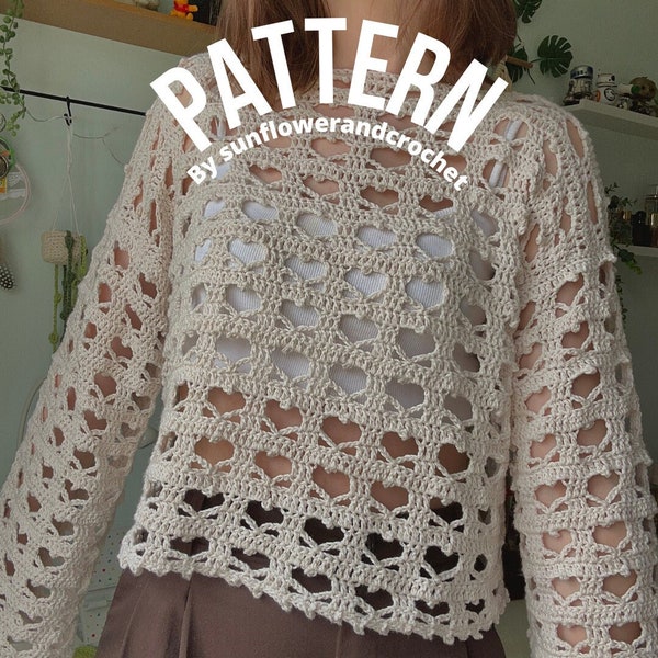 Mabel sweater | crochet pattern | PDF
