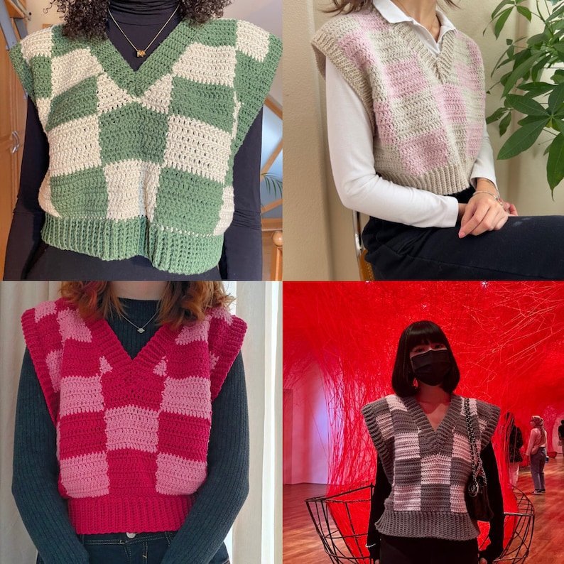 Kings & Queens Vest Crochet Pattern PDF - Etsy