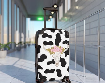 Cow Print Suitcase | Etsy