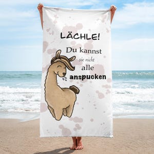 Handtuch Alpaka // Handtuch mit Spruch