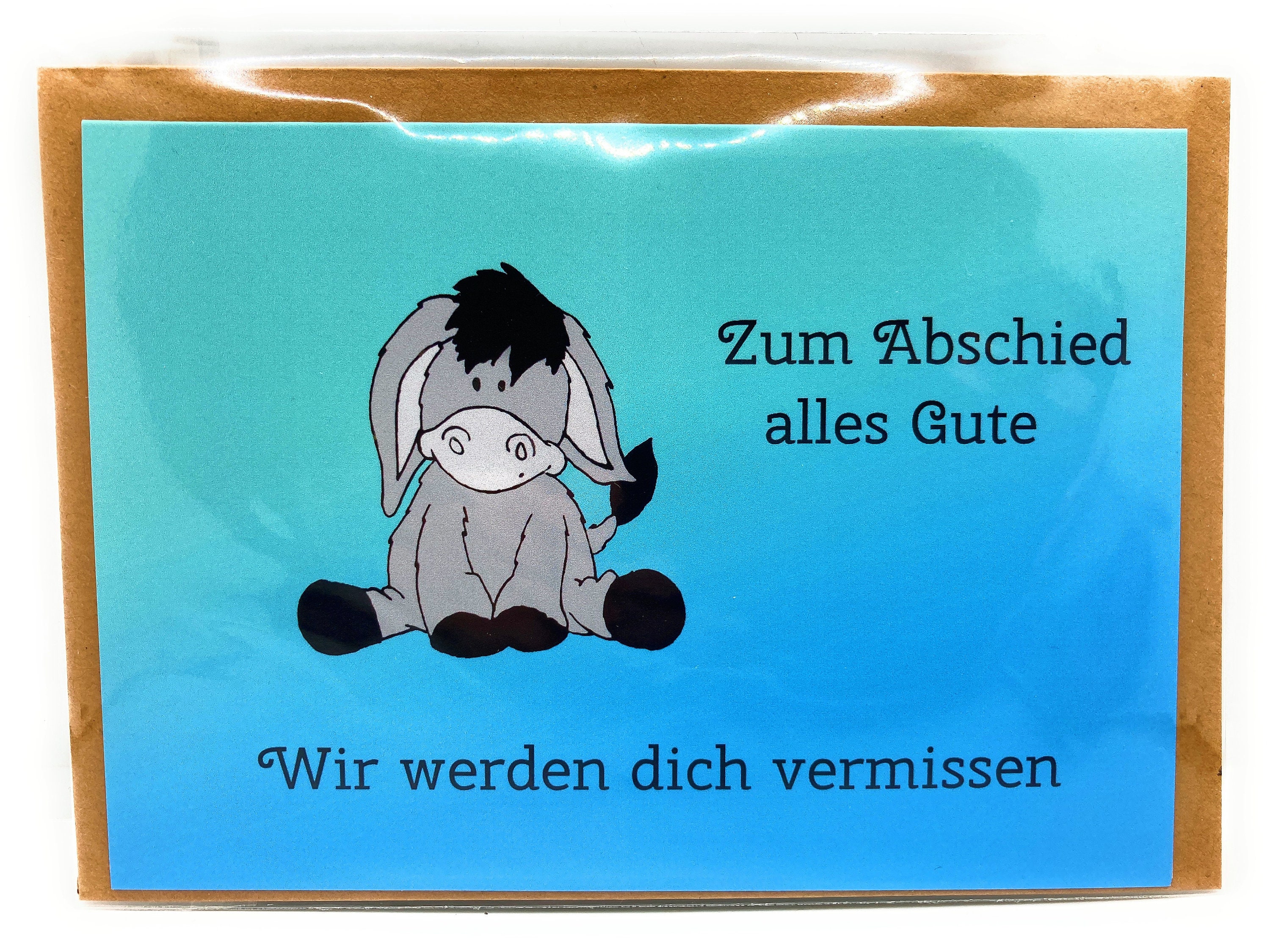 Abschiedskarte // Karte Kollege/ Kollegin - Etsy.de