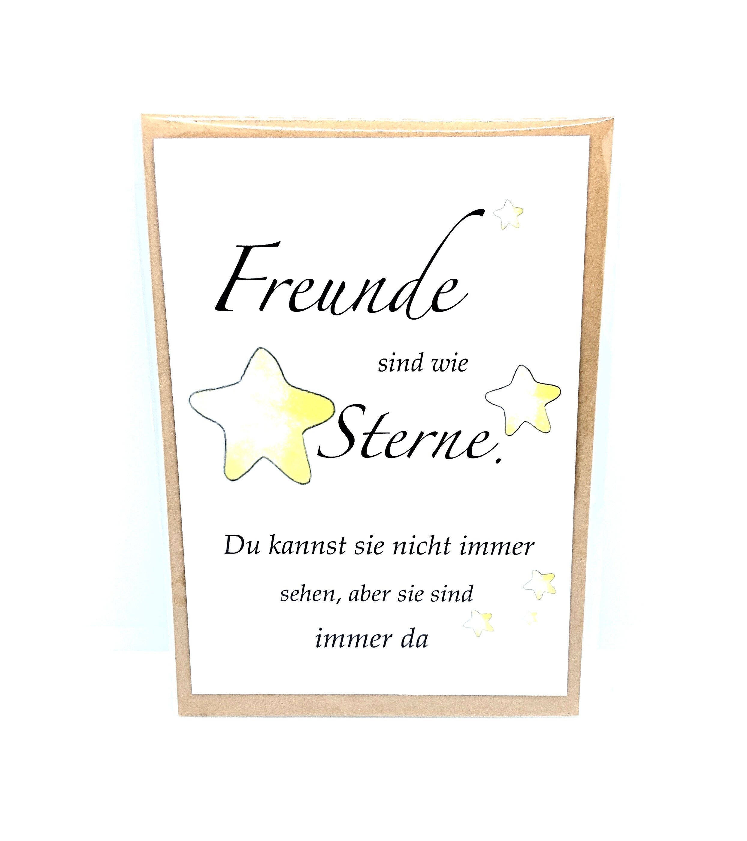 Grußkarte / Postkarte Freunde// Karte mit Spruch // Freunde Etsy.de