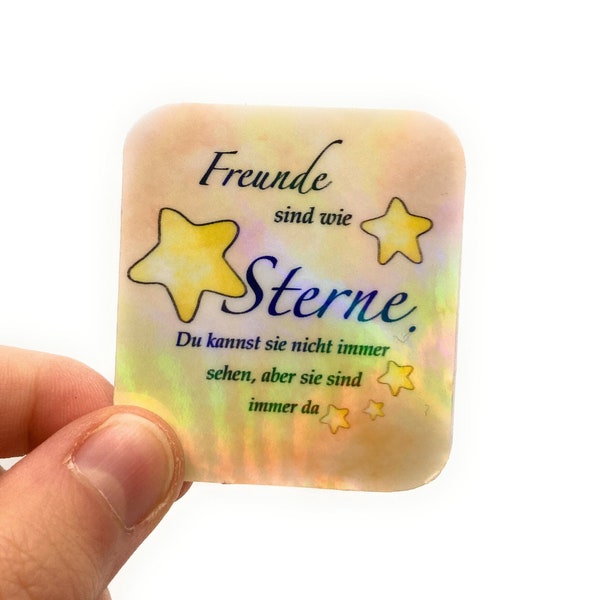 VinylSticker Sterne / Freunde / wasserfeste Sticker