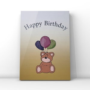 Geburtstagskarte Bär // Happy Birthday Karte Bär
