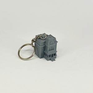 Psycho Haus als Schlüsselanhänger, 3D Druck