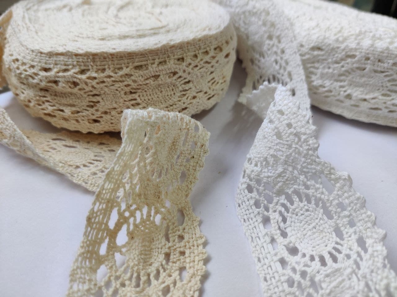 Nastro In Pizzo Elasticizzato Con Bordo Ricamato, Rotolo Fai Da Te Per Cucito E Decorazioni - 3