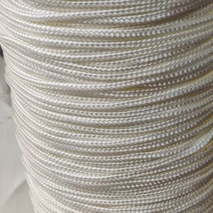 2mm White embellishment braided cord