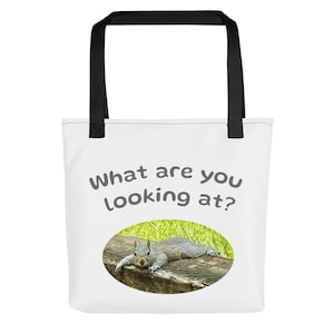 Sassy squirrel tote bag
