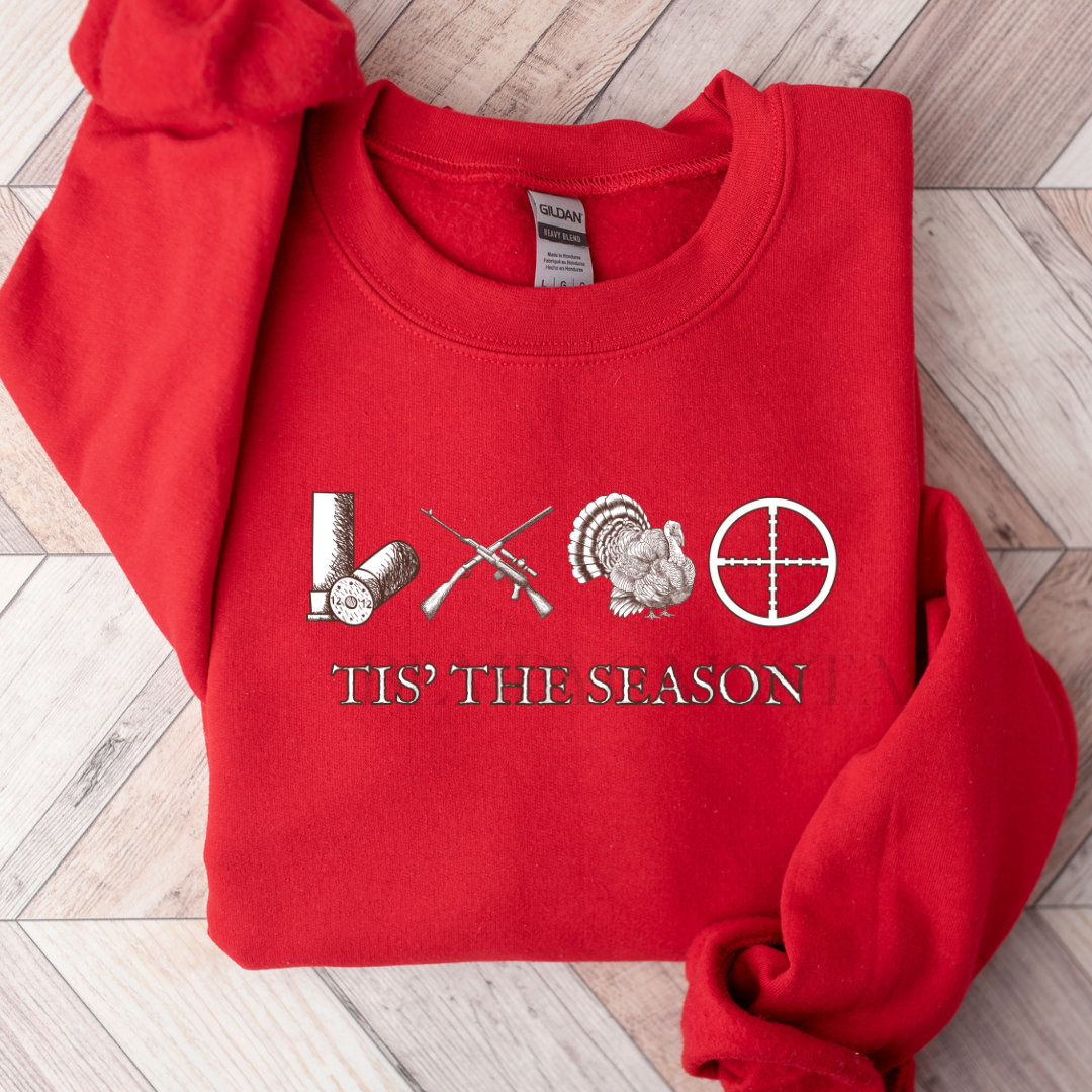 Tis the Hunting Season Wife Sweatshirt, Turkey Hunting Season Shirt, Gift for Father Husband