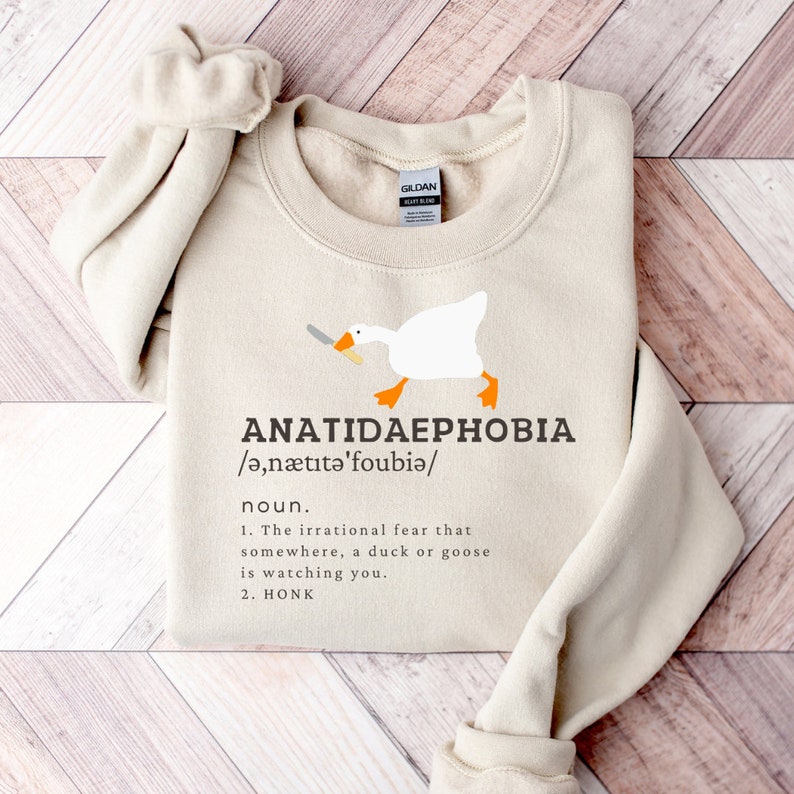 Funny Definition Goose Phobia Sweatshirt, Silly Goose Sweatshirt, Goose