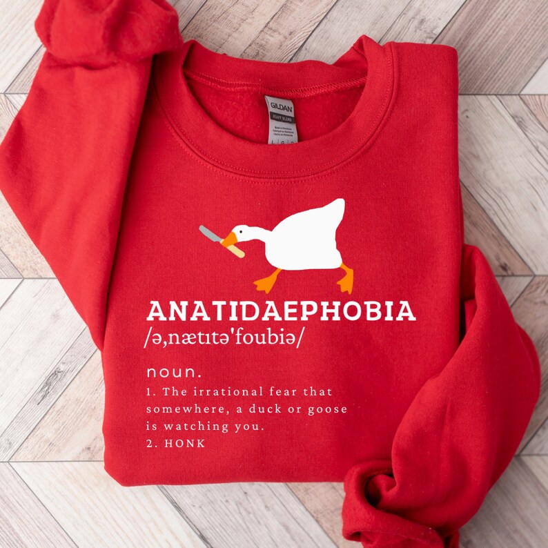 Funny Definition Goose Phobia Sweatshirt, Silly Goose Sweatshirt, Goose