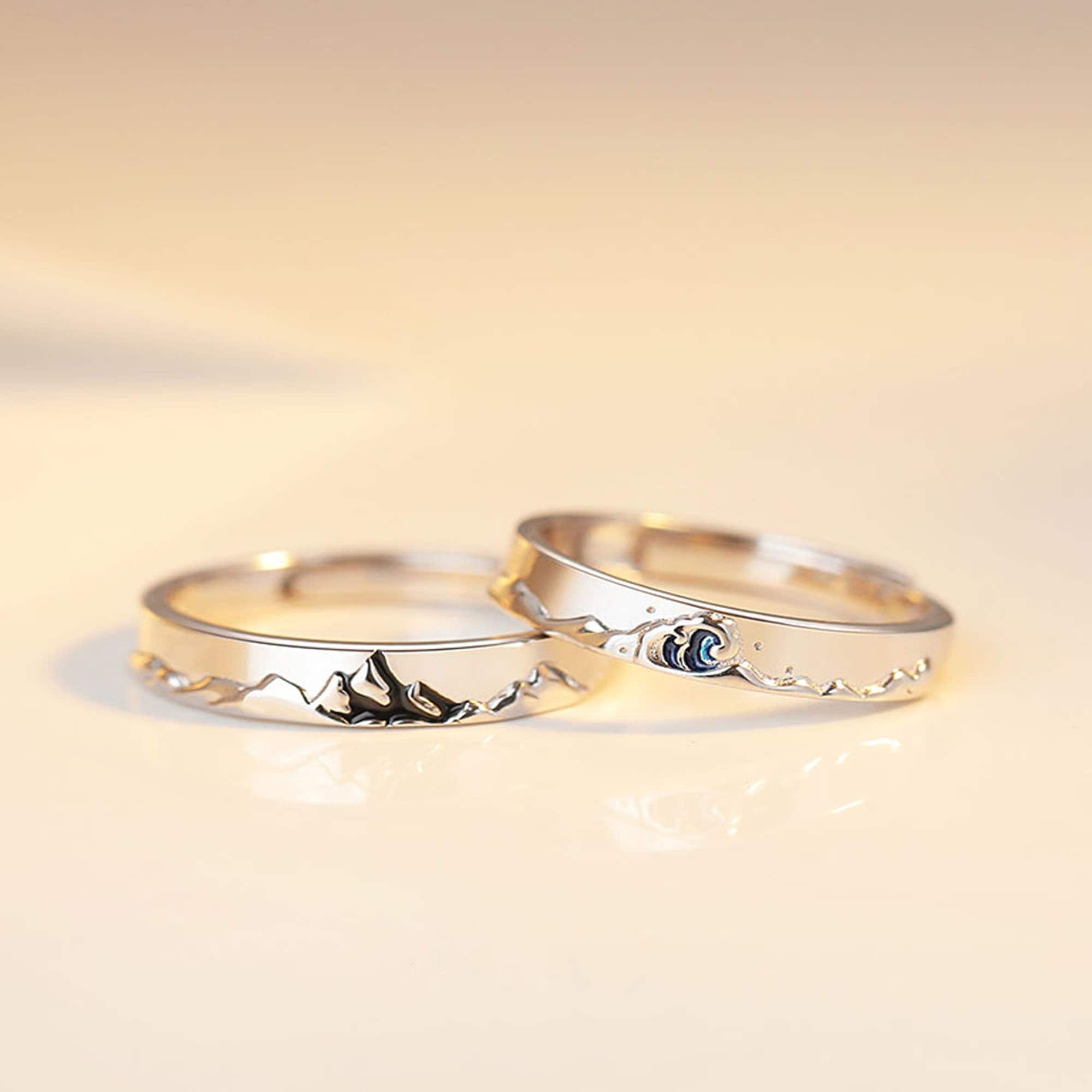 Beautiful Diamond couple Rings | Mangatrai Pearls & Jewellers