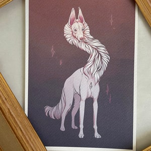 Canine creature painting fine art giclée print