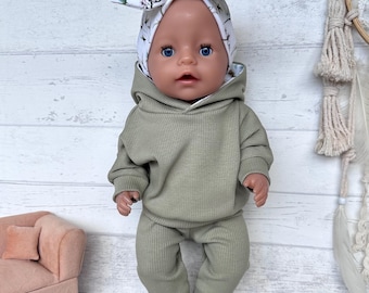 Puppenkleidung Jogginganzug für 43 cm Puppe Set Puppenhoodie