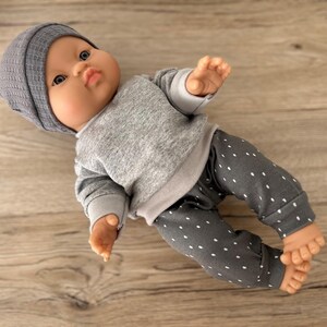Puppenkleidung für 30 - 34 cm Puppen Set Puppenhose Mütze Puppenpulli image 6