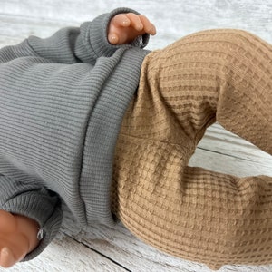 Puppenkleidung 43 cm Set Oberteil Hose Mütze Winter Puppenoutfit Babypuppe Baby Puppe Jungen reborn Camel Pulli Puppenkleidung Paradies Bild 6