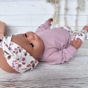 Puppenkleidung 43 cm 3-tlg Set: Pulli, Puppenhose, Mütze image 8