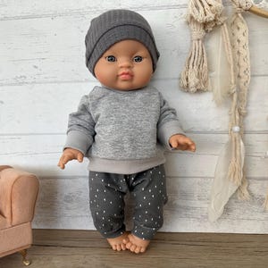 Puppenkleidung für 30 - 34 cm Puppen Set Puppenhose Mütze Puppenpulli image 8
