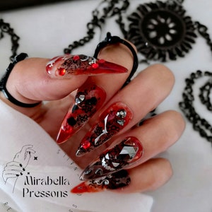 Bloody Hands Nails - Etsy