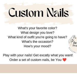 UNHAS PERSONALIZADAS Gel de construção reutilizável pintado à mão para unhas de pressão para seu estilo único!