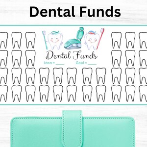 A6 Dental Saving Tracker, Dental Saving Challenge, Wydrukowalny Dental Saving Goal Tracker, Dental Saving Tracker, Dental Fund Tracker