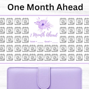 A6 1 Month Ahead Saving Tracker, Printable Digital Download, Saving Challenge, 1 Month Ahead Saving Tracker, Cash Envelope Insert