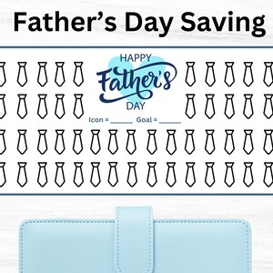 A6 Father Day Saving Tracker, Printable Digital Download, A6 Saving Challenge, Father Day Saving Challenge, Gift for Dad, Dad Fund Tracker