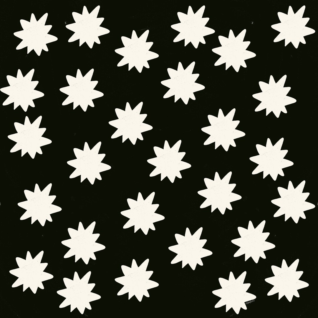 Starburst Digital Wallpaper Pattern, Seamless Pattern, Surface Pattern