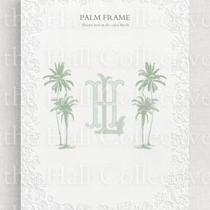 Benutzerdefinierte Hand illustrierte Botanicals | für klassisches Hochzeitswappen | Ineinander greifendes Zwei Buchstaben Monogramm Upgrade