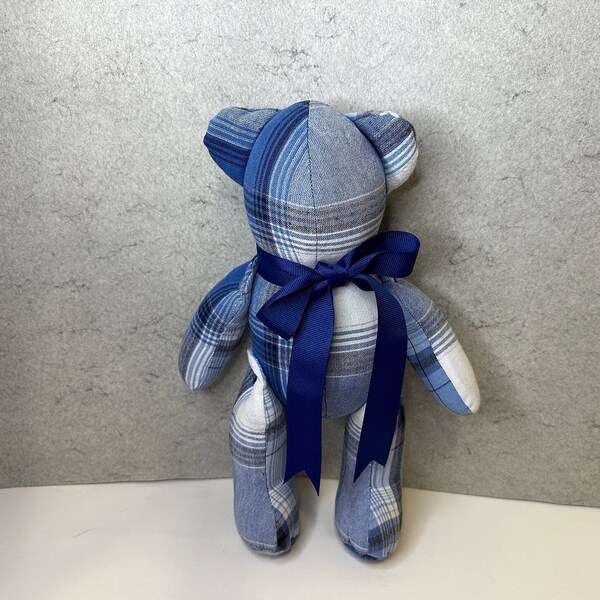 Little boy gifts, Teddy Bear for boyfriend, boy nursery decor, toddler boy birthday gift, blue shelf decor, gift for teacher from student