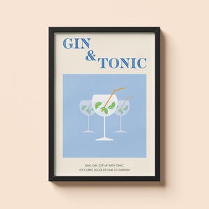 Classic Gin and Tonic Wall Art
