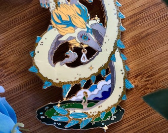 The Last Tear Dragon of Light Glow in the Dark Enamel Pin