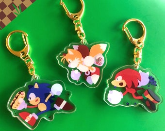 Snack Run Sonic Clasp Keychain Charms