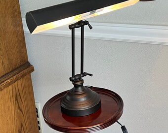 Vintage lamp...Bankers, Piano, Desk. Great Condition. Black, Double Sockets'