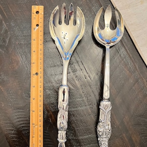 Vintage Christmas Serving Utensils. Selling Two. Snowman & Santa.