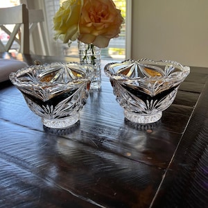 Vintage Crystal Bowls, Anna Hutte, Bleikristall. Stunning Crystal. Perfect Condition, 1950&#39;s