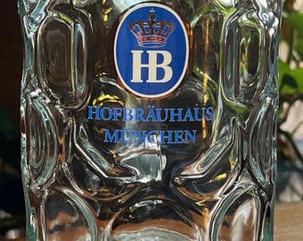 Antique 1 Liter GERMAN STEIN KGL Hofbrauhaus Munchen Salt Glazed 
