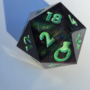 HecaChonkcheires Chonk D20 DnD Dice | D20 Dice | Jumbo Dice for DnD | Dungeons and Dragons Giant D20 Dice
