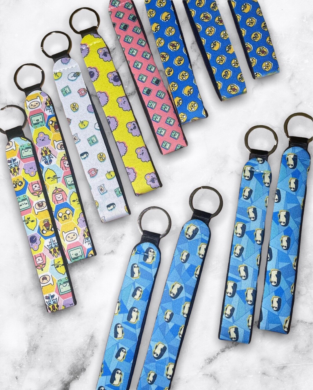 Time Adventure Anime Cartoon Inspired Wristlet Key Chain FOB Etsy