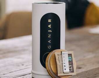 Weed Humidor Jar Made in Germany GANJAR F | PURE WHITE