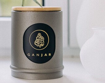 Weed Jar Made in Germany GANJAR S - SMOKY GREY