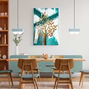 TREE PAINTING | wall art, painting, art print, canvas art, abstract art, minimalist art, oil painting, living room art, large wall, artwork