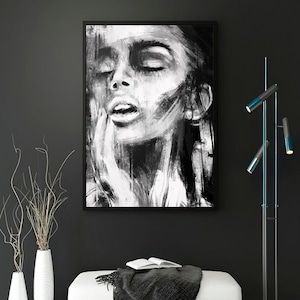 WOMAN WALL ART | wall art, painting, art print, canvas wall art, abstract art, abstract painting, modern wall art, office wall art, artwork