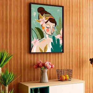 GIRL FROM FAIRYTALE  | wall art, painting, art print, canvas wall art, abstract art, abstract painting, modern wall art, home wall art