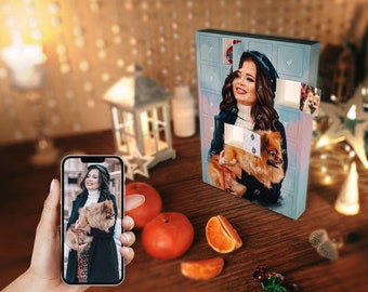 Advent calendar + portrait on canvas from your Photo!  Porträt auf Leinwand + leckeres Geschenk vor Weihnacheten