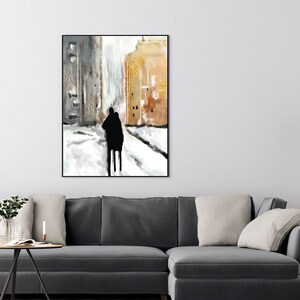 LOVELY COUPLE  | wall art, painting, art print, canvas art, abstract art, modern art, art prints, oil painting, bedroom wall art, artwork