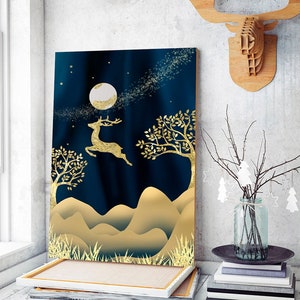 CHRISTMAS DECOR | wall art, painting, art print, canvas wall art, abstract wall art, christmas gift, living room wall art, oil painting, art